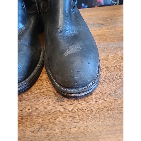 Vintage CHIPPEWA Steel-Toe Engineer Boots with Vibram Soles, Size 8D - Picture 4 of 16